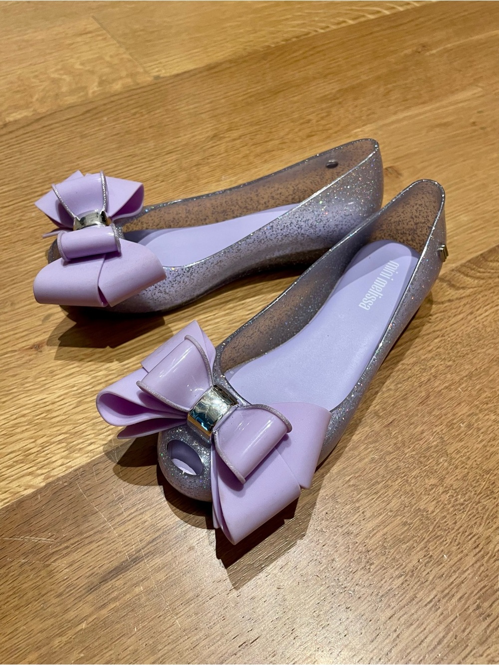 Mel by Melissa Bow Jelly Flats - size 13